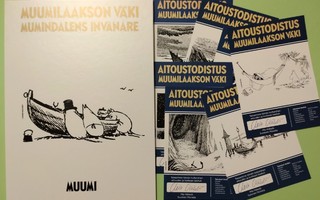 7 kpl Muumi, Tove Jansson, kulta rahaa. Kansio.