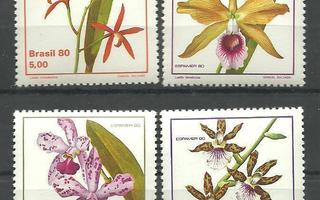 ORKIDEAT kukat sarja BRASILIA 1980 **