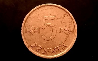 5 penniä v. 1974