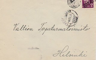 1936 Kirje Lievestuore + numero 2152, rivileima ????