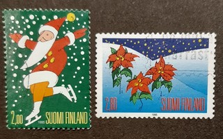 1995  o  Joulupostimerkki-pari  2,00 ja 2,80 mk