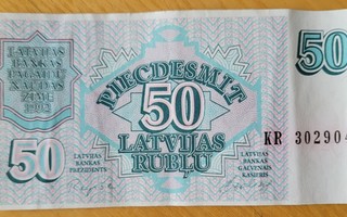 Latvia 50 rupla 1992
