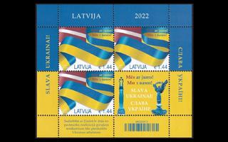 Latvia 1154BL52 ** Solidaarisuutta Ukrainalle (2022)