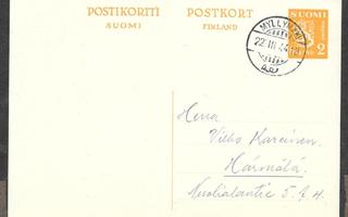Postilähetys - Ehiö 2mk  (LAPE 75) Myllymäki 22.3.1944