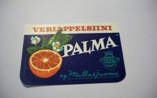 Etiketti - Oy Mallasjuoma Veriappelsiini Palma