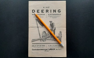 Deering 4½' & 5' Niittokoneen ohjeet / varaosaluettelo 1920