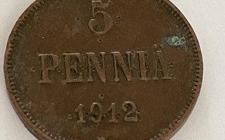 5 penniä 1912