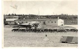 Rovaniemi, lentokenttä, kulkenut v. 1955