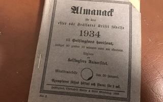 Almanakka 1934