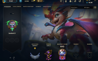 League of legends account all champs 162 skins lvl 318