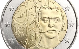Ranska 2013 2 € Pierre de Coubertin 2 euron kolikko