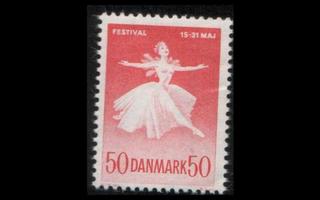 Tanska 435x ** Kööpenhaminafestivaalit x-paperi (1965)