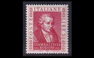 Italia 1163 ** Giambattista Bodoni (1964)