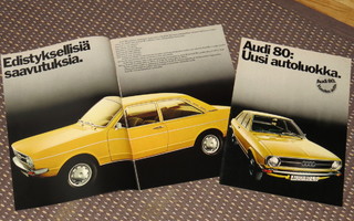 1973 Audi 80 PRESTIGE esite - KUIN UUSI - 32 sivua - suom