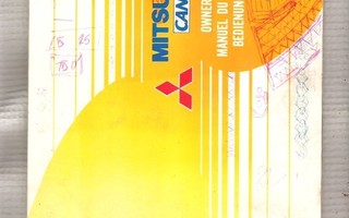 Mitsubishi Canter, Owner`s Handbook 1981.