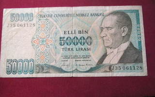 50000 lira 1970 Turkki-Turkey