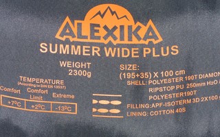 Alexika Summer Wide Plus jättiläismakuupussi