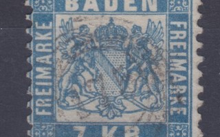 Saksa Reich Baden 1868 Mi 25