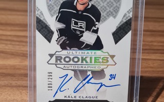 19-20 ULTIMATE COLLECTION ROOKIE AUTO - KALE CLAGUE RC /299