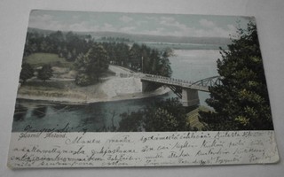 Heinola, silta ja ympäristöä, vanha väripk, p. 1907