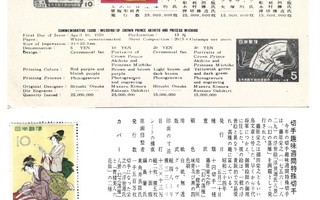 Japani, 2 korttia v. 1959