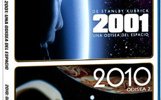 2001 ja 2010 Avaruusseikkailu. Stanley Kubrick. 2xBlu-ray
