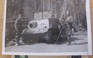 VANHA Sota Valokuva Panssarivaunu 1941