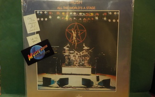 RUSH - ALL THE WORLD'S A STAGE EX+/EX+ UK -76 PRESS 2LP