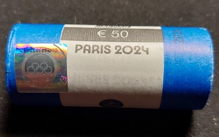 RANSKA 2024 Pariisin Eiffel-torni 2 € juhlaraharulla