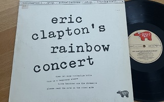 Eric Clapton – Rainbow Concert (MEGA RARE GER ADVANCE LP)