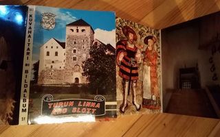 Turun Linna turistikorttihaitari 12 kuvaa selityksineen 1973