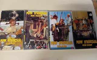 Peppi pitkätossu VHS setti 2,3,5 ja 6 osat