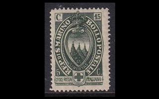 San Marino 93 ** Punainen risti 15+5C (1923)