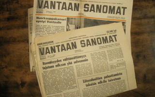Sanomalehti: Vantaan Sanomat 2 kpl (1968, -72)