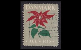 Tanska joulumerkki 47 o Kukka joulutähti (1950)