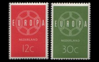 Alankomaat 735-6 ** Europa (1959)