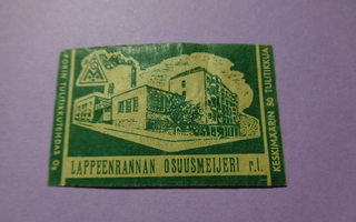 TT-etiketti Lappeenrannan Osuusmeijeri r.l.