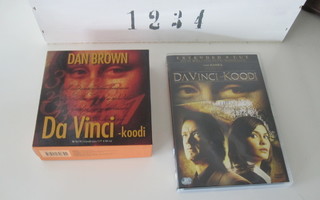 Da Vinci-Koodi Äänikirja+Extended Cut Elokuva 2 Dvd