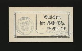 Saksa Notgeld 50 Pfennig, Tost