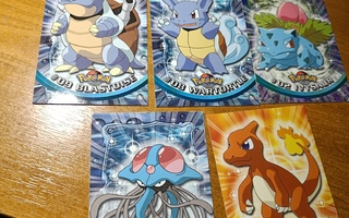 5 KPL POKEMON TOPPS KORTTEJA