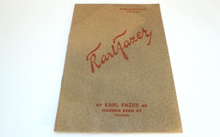Karl Fazer hintaluettelo 1/6 vuodelta 1949