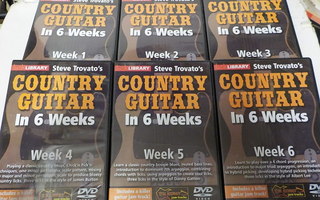 COUNTRY GUITAR IN 6 WEEKS KITARA OPETUS DVD:T 9,99€/KPL
