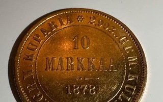 Kultakolikko, 10 markkaa 1878, kultakolikko 9