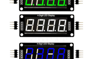 TM1637 4-digit LED display (Arduino / Raspberry Pi...)