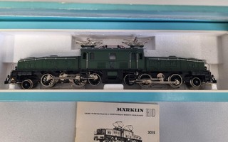 Märklin 3015 Krokodil, vuoelta 1964 + laatikko + ohjevihko