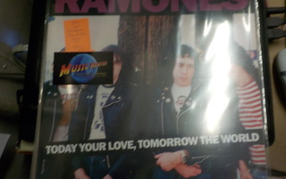 RAMONES - TODAY YOUR LOVE, TOMORROW THE WORLD UUSI LP+