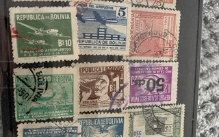 Bolivialaisia postimerkkejä