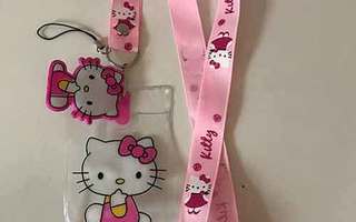 Hempeä Hello Kitty avainkaulanauha - muovikotelo ja maskotti