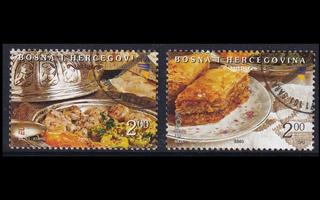 Bosnia-Hertsegovina 389-90 o Europa gastronomia (2005)