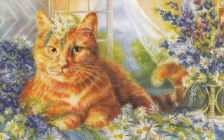 Alina Melengeva: Kissa ja kukat